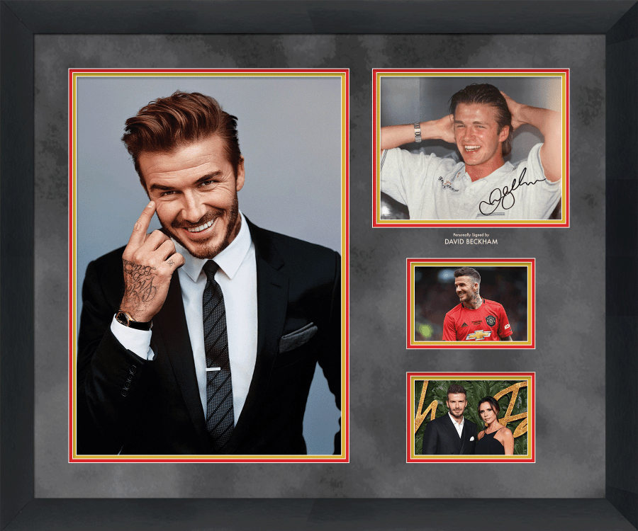 David Beckham Signed Photograph Display - Memorabilia Framers Shop